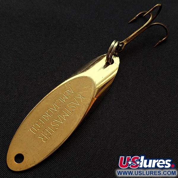 Vintage Acme Kastmaster, 1/2oz gold fishing spoon #18283