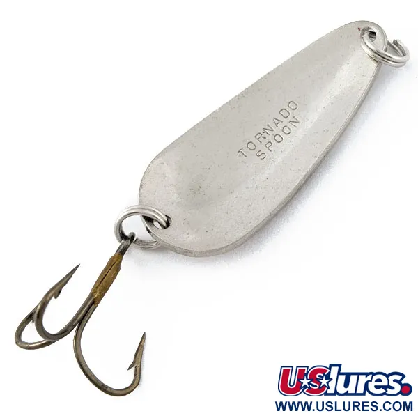 Vintage Acme Tornado, 1/4oz nickel fishing spoon #18287