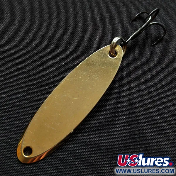 Vintage Acme Kastmaster, 1/4oz gold fishing spoon #18289