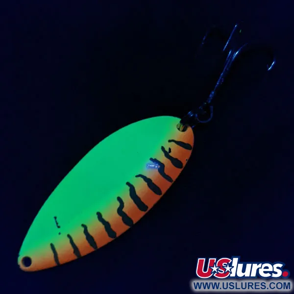 Vintage Seneca Little Cleo (Hula Girl), 3/4oz Fire Tiger fishing spoon #18302