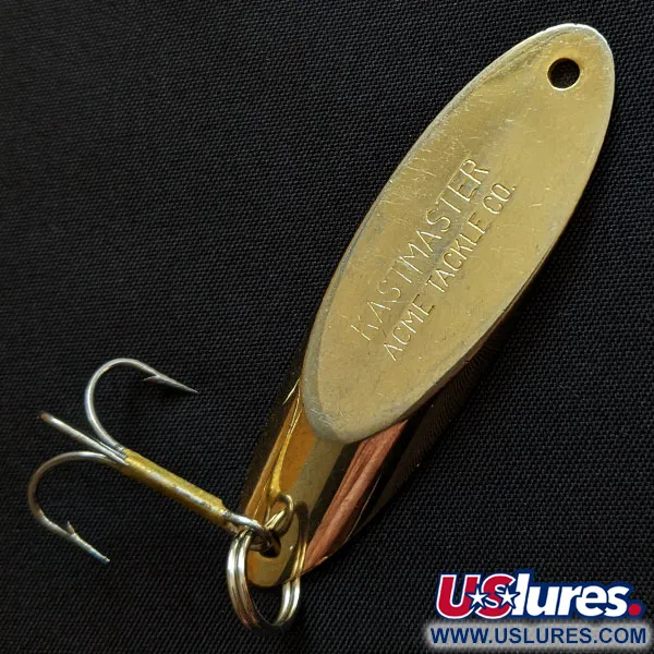 Vintage Acme Kastmaster, 3/4oz gold fishing spoon #18308
