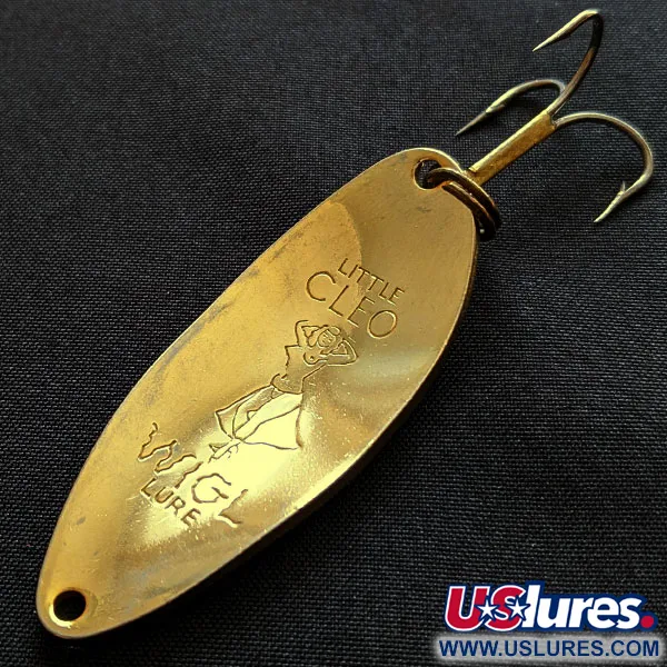 Vintage  Seneca Little Cleo (Hula Girl), 1/2oz gold fishing spoon #18310