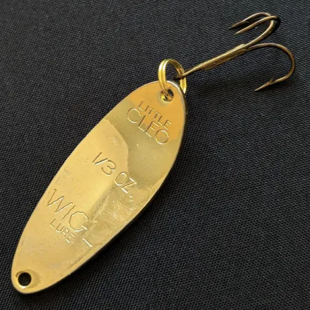 Vintage Acme Little Cleo, 1/3oz gold fishing spoon #18311