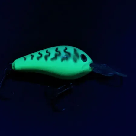 Vintage Rapala Fat Rap FR 5 UV, 1/3oz Fire Tiger fishing lure #18312