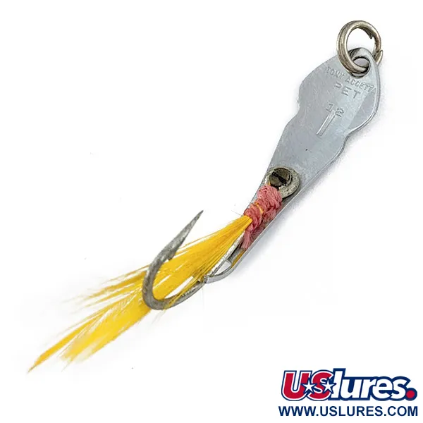 Vintage   Tony Accetta Pet Spoon 12, 1/16oz nickel fishing spoon #18313