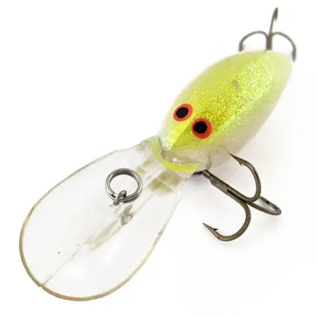 Vintage Norman DD14, 3/5oz yellow fishing lure #18321