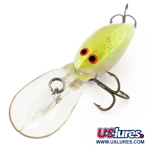 Vintage   Norman DD14, 3/5oz yellow fishing lure #18321