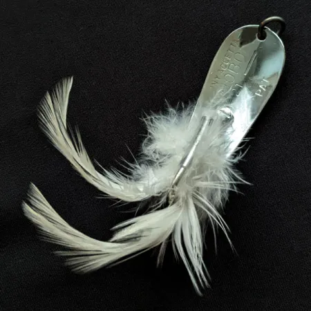 Vintage Tony Accetta HOBO, 2/5oz nickel fishing spoon #18329