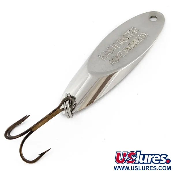 Vintage Acme Kastmaster, 1/2oz nickel fishing spoon #18335