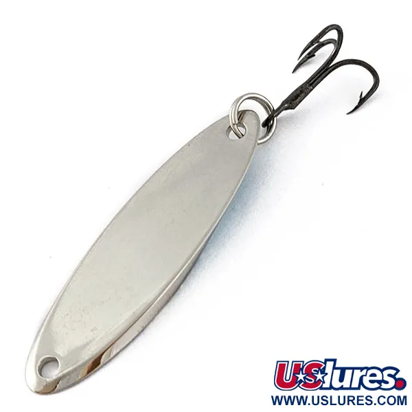 Vintage Acme Kastmaster, 1/4oz nickel/blue fishing spoon #18336