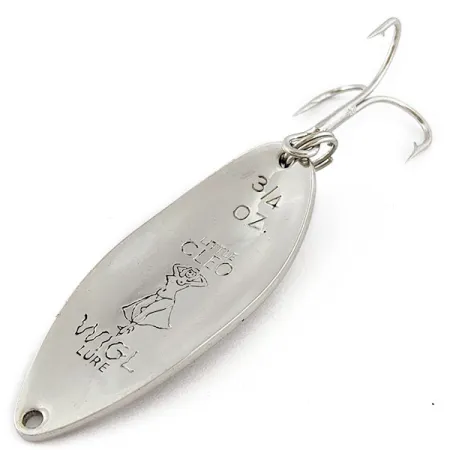 Vintage Seneca Little Cleo (Hula Girl), 3/4oz nickel/gold fishing spoon #18337