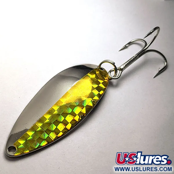 Vintage Seneca Little Cleo (Hula Girl), 3/4oz nickel/gold fishing spoon #18337