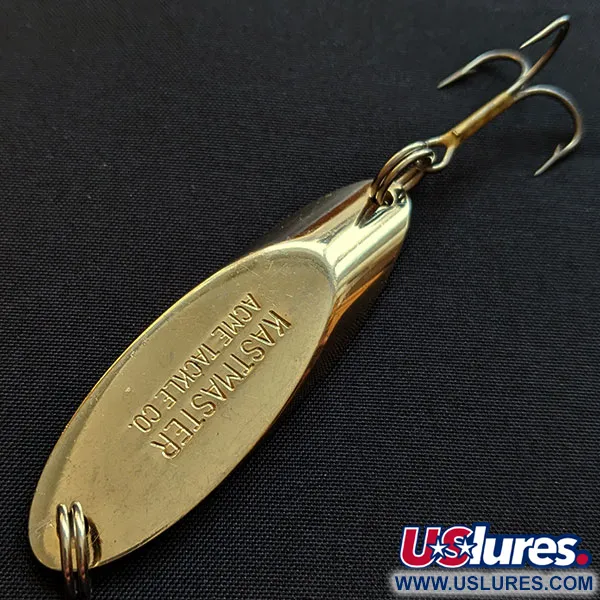 Vintage Acme Kastmaster, 3/4oz gold fishing spoon #18341