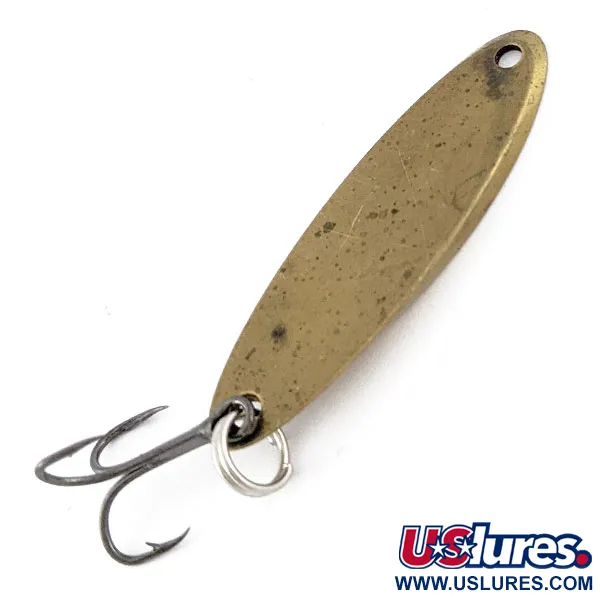 Vintage Acme Kastmaster, 1/4oz brass fishing spoon #18344