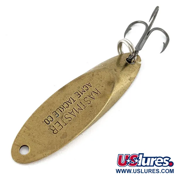 Vintage Acme Kastmaster, 1/4oz brass fishing spoon #18344