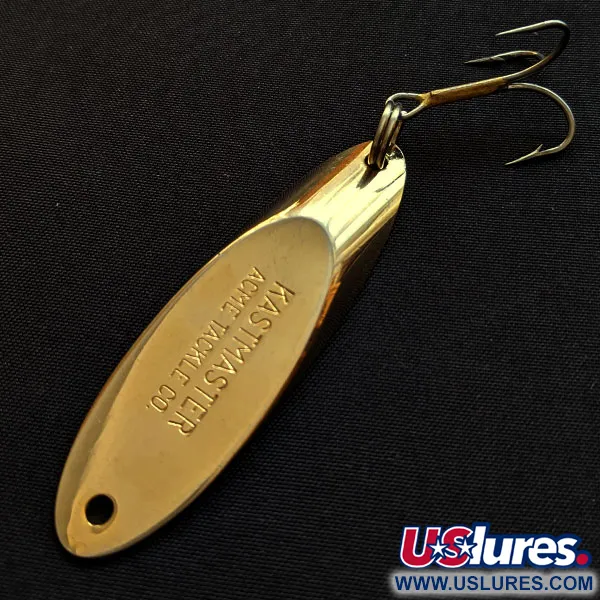 Vintage Acme Kastmaster, 3/4oz gold fishing spoon #18346