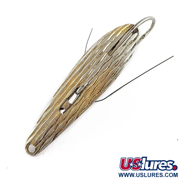 Vintage Williams WIlliams Weedler, 1/4oz gold fishing spoon #18349