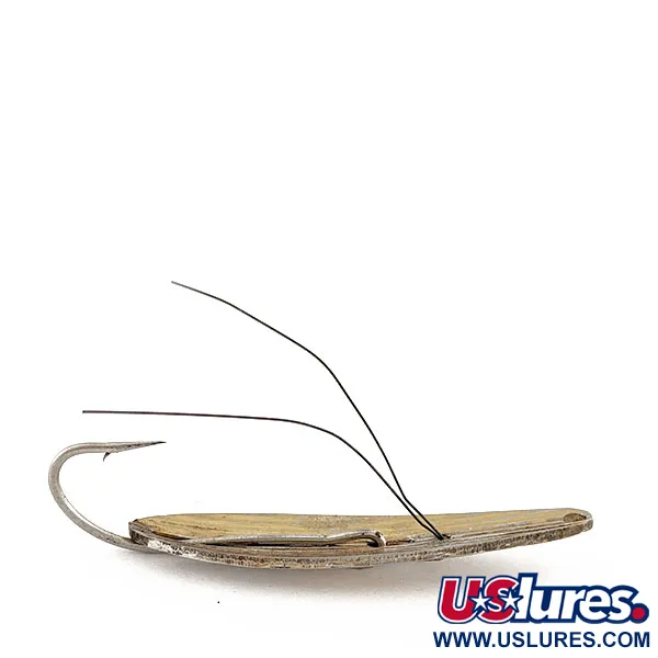 Vintage Williams WIlliams Weedler, 1/4oz gold fishing spoon #18349