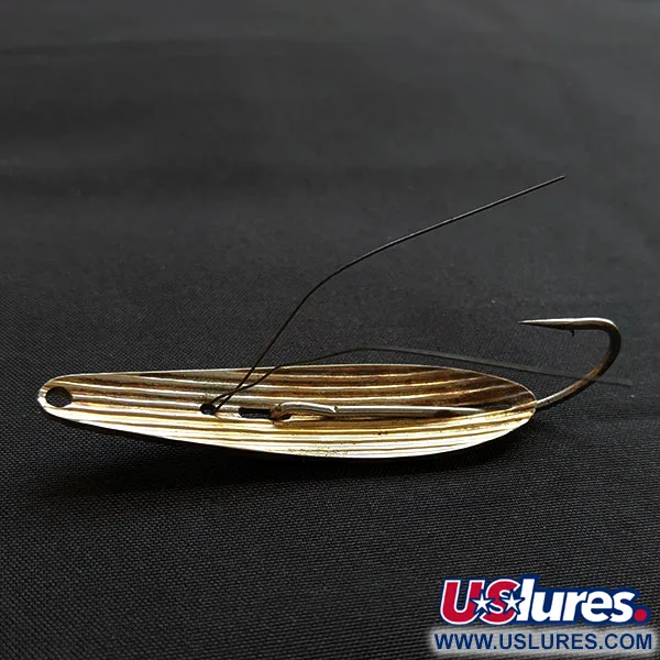 Vintage Williams WIlliams Weedler, 1/4oz gold fishing spoon #18349