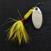 Vintage   Cotton Cordell Cotton Tail, 1/8oz nickel/chartreuse spinning lure #18357