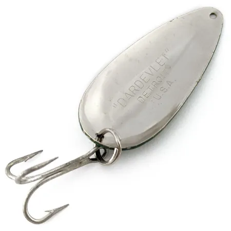 Vintage Eppinger Dardevle Dardevlet, 3/4oz frog fishing spoon #18358