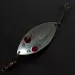 Vintage  Lanes Tackle & Bait Lane's Spark-l-eyed wobbler, 1oz nickel/red eyes fishing spoon #18372