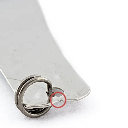 Vintage Prescott Spinner Thin Doctor 165, 1/8oz nickel fishing spoon #18381