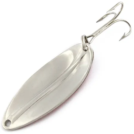 Vintage TODDCO Main Liner, 1/2oz nickel/red fishing spoon #18382
