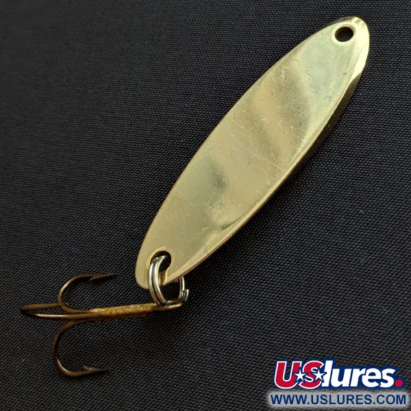 Vintage Acme Kastmaster, 1/2oz gold fishing spoon #18387
