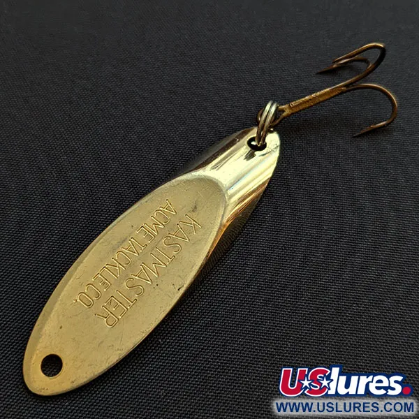 Vintage Acme Kastmaster, 1/2oz gold fishing spoon #18387