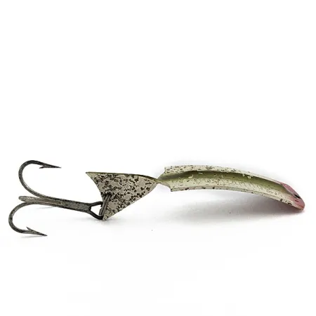 Vintage South Bend Flipit 625, 1/3oz white/red/brown fishing spoon #18406