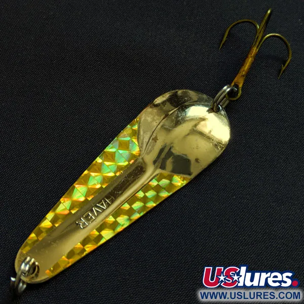 Vintage   James Aitken Haver, 2/5oz gold fishing spoon #18408
