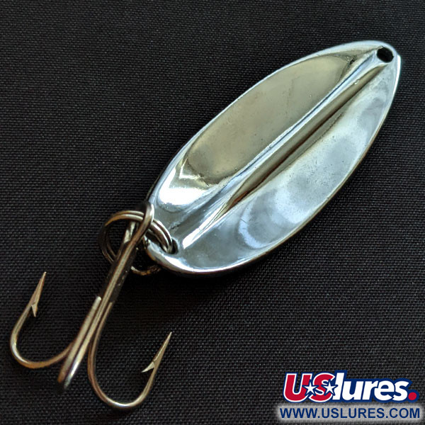 Vintage   Main liner , 1/2oz nickel fishing spoon #18436