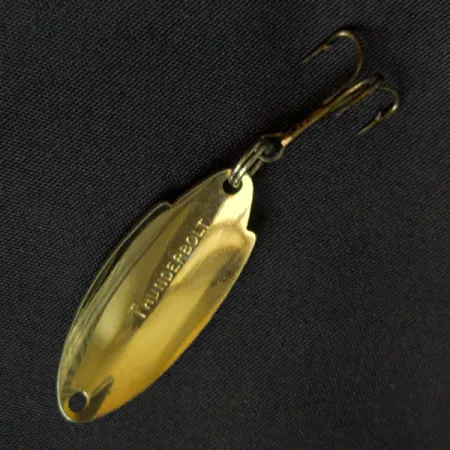 Vintage Acme Thunderbolt, 3/16oz gold fishing spoon #18438