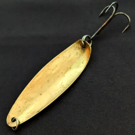 Vintage Sutton West River, 1/4oz gold fishing spoon #18445