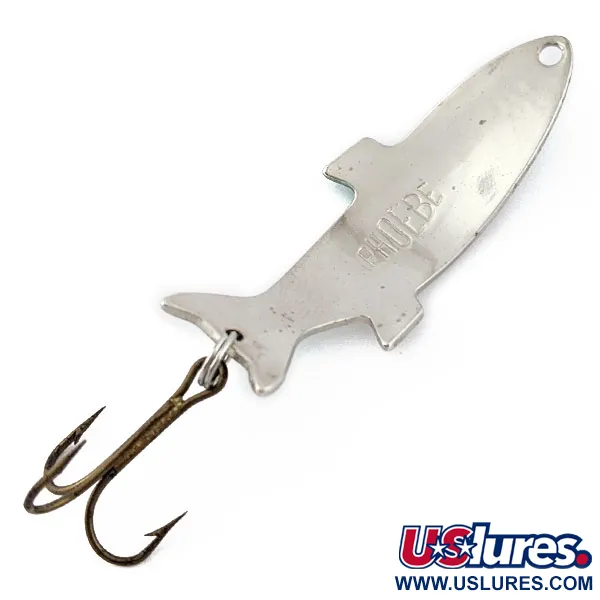 Vintage Acme Phoebe, 1/4oz nickel/green fishing spoon #18453