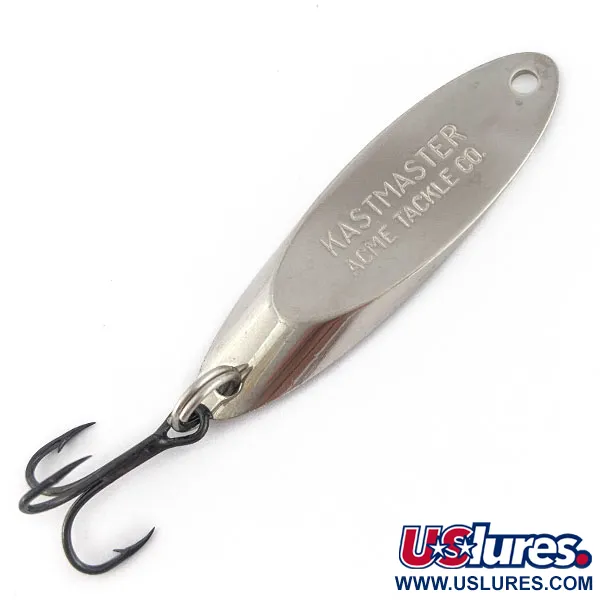 Vintage Acme Kastmaster, 1/4oz nickel fishing spoon #18455