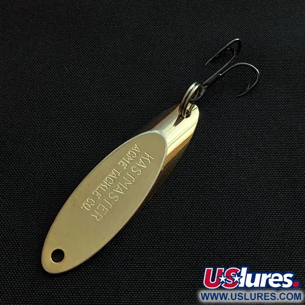 Vintage Acme Kastmaster, 1/4oz gold fishing spoon #18461