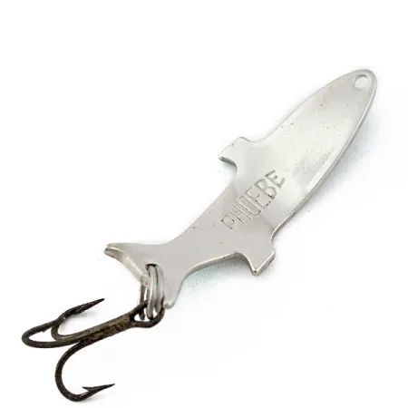 Vintage Acme Phoebe, 3/32oz nickel/green fishing spoon #18463
