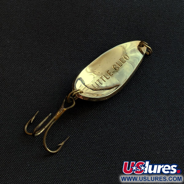 Vintage   Seneca Little Cleo, 3/16oz white/gold fishing spoon #18466
