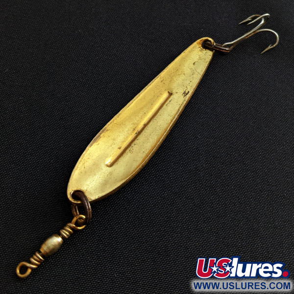 Vintage   Williams Whitefish C50, 1/4oz gold fishing spoon #18469