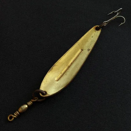 Vintage Williams Whitefish C50, 1/4oz gold fishing spoon #18469