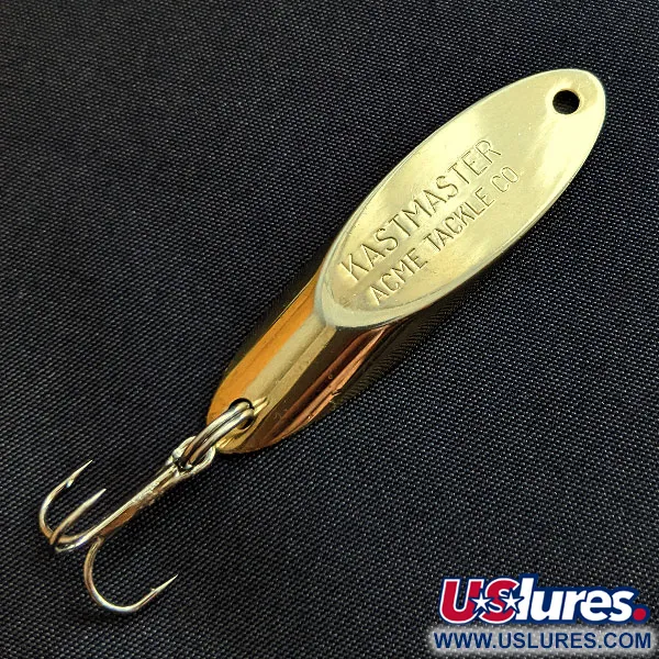 Vintage Acme Kastmaster, 3/8oz gold fishing spoon #18473