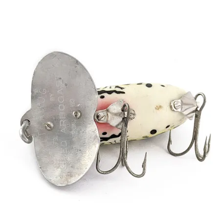 Vintage Fred Arbogast Seein's Believin' green leopard frog (1970s), 1/3oz green  leopard frog fishing lure #18477