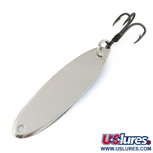 Vintage Acme Kastmaster, 1/4oz nickel/blue fishing spoon #18479