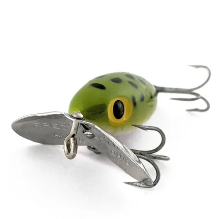 Vintage Fred Arbogast Jitterbug, 1/4oz frog fishing lure #18494