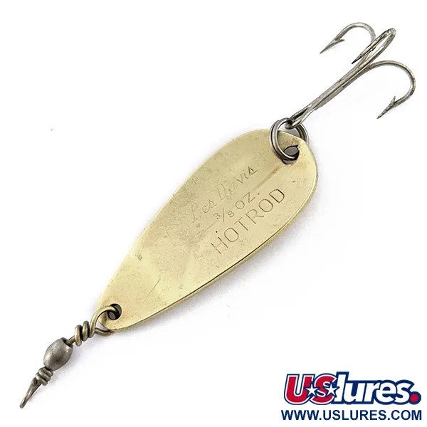 Vintage  Luhr Jensen Les Davis Hotrod, 2/5oz brass fishing spoon #18495