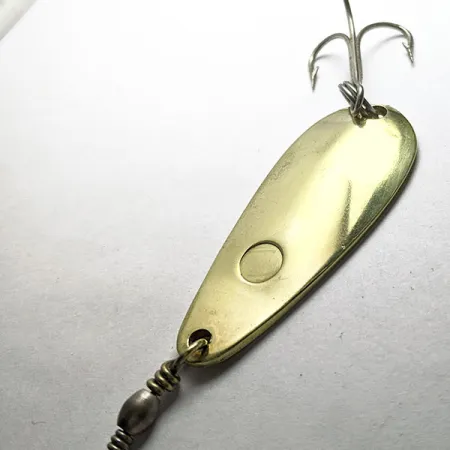 Vintage Luhr Jensen Les Davis Hotrod, 2/5oz brass fishing spoon #18495