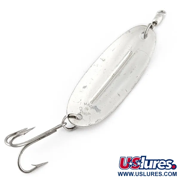 Vintage Williams Wabler W50, 1/2oz silver fishing spoon #18498