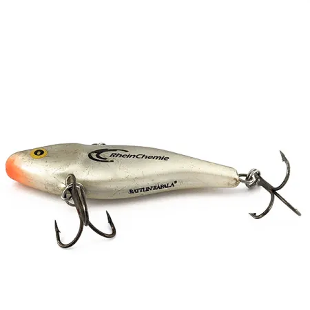 Vintage Rapala Rattl'n RAP 07 RheinChemie with Rhein Chemie Corporation logo, 3/5oz fishing lure #18511